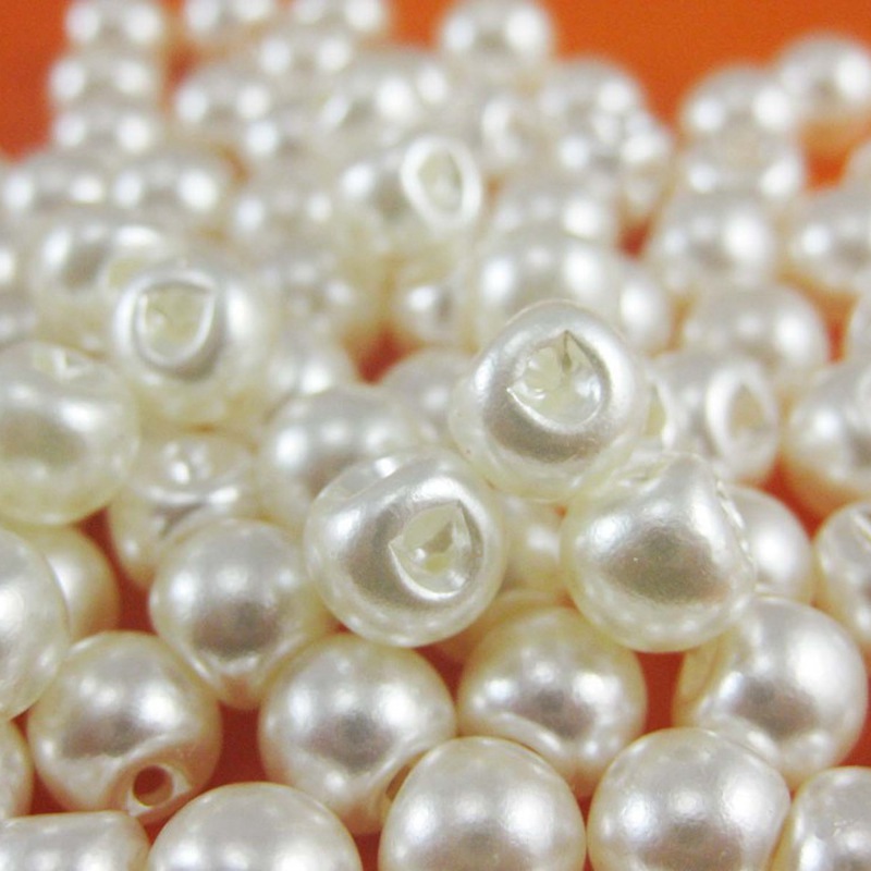 Baby Products Eco Friendly - 50 Stück Perlenknöpfe, 12 mm, rund,