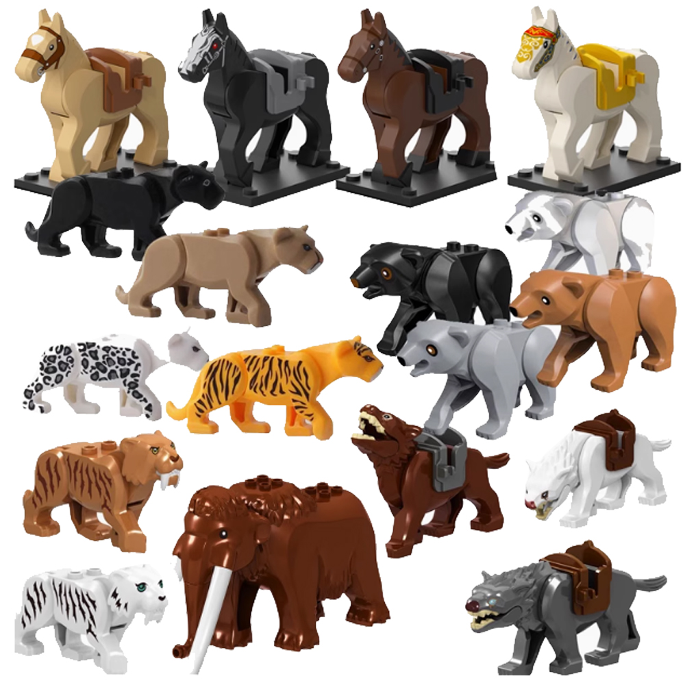 Lego Set City - MOC Stadt Tier Bausteine Ziege Elefant