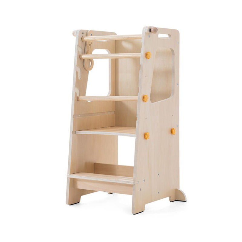 Toddler Learning Tower - Baby-Lernturm Faltbarer Holz-Kinderhocker für die Küche