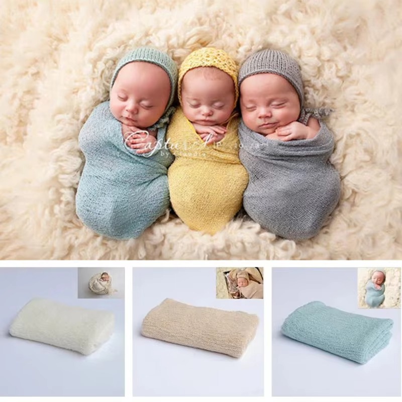 Baby Swaddle Blanket - 40*150 cm Neugeborenen Fotografie Requisiten Weiche