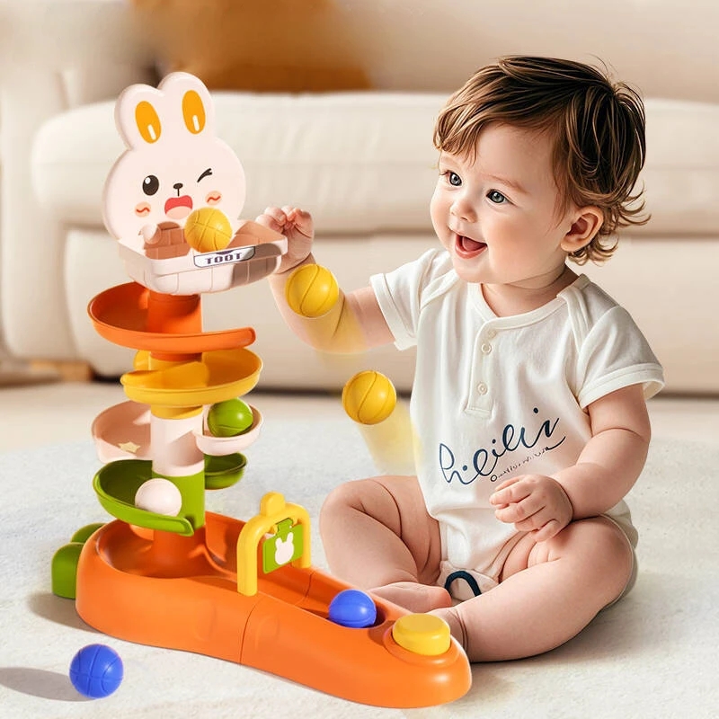 Toddler Learning Tower - Montessori Baby-Ballwurfspielzeug, Lernspielzeug für Kleinkinder, Aktivitätsspiele,