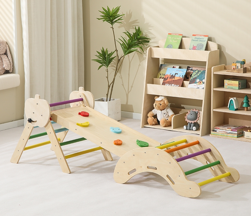 Toddler Learning Tower - Bestseller Montessori Holz-Lernturm Faltbares Spielzeug Rutsche