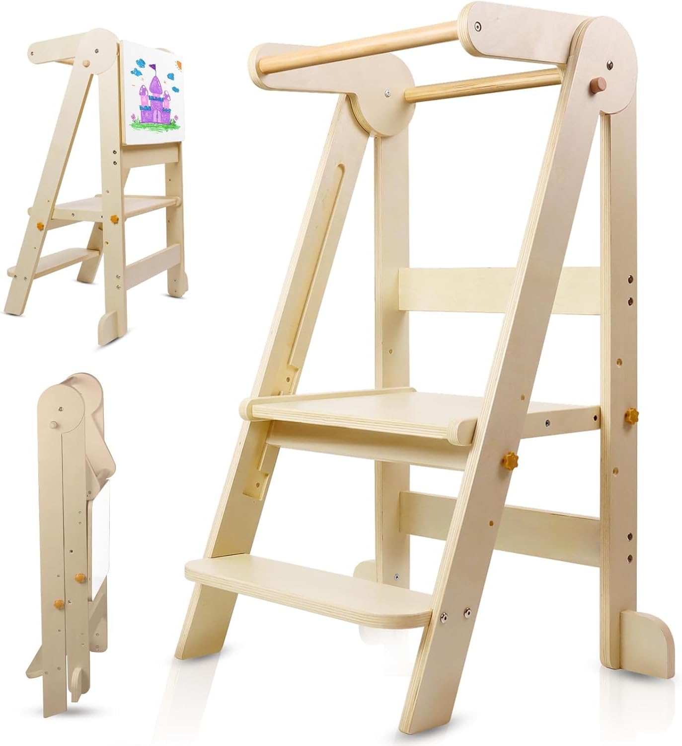 Faltbarer Küchenturm für Klein – Toddler Learning Tower Bewertung und Preis