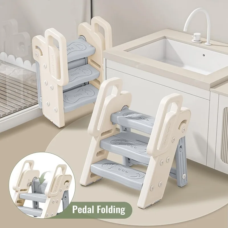 3-Stufen-Hocker mit Griffen, r – Toddler Learning Tower Bewertung und Preis