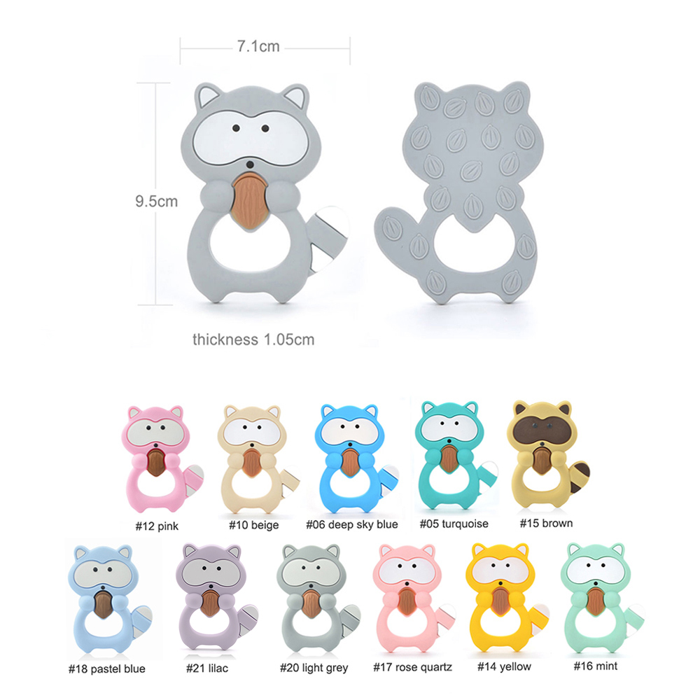 1PC Waschbären Silikon Beißrin – Baby Products Expo Bewertung und Preis