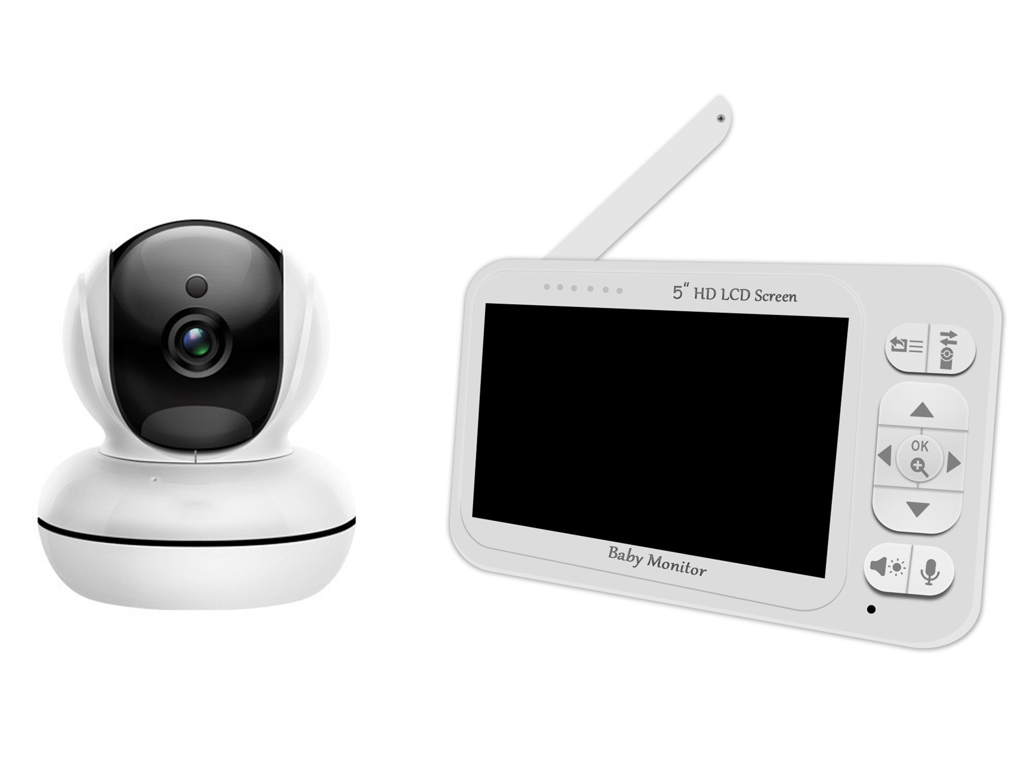 5-Zoll-Bildschirm Temperaturüb – Wireless Baby Monitor Bewertung und Preis